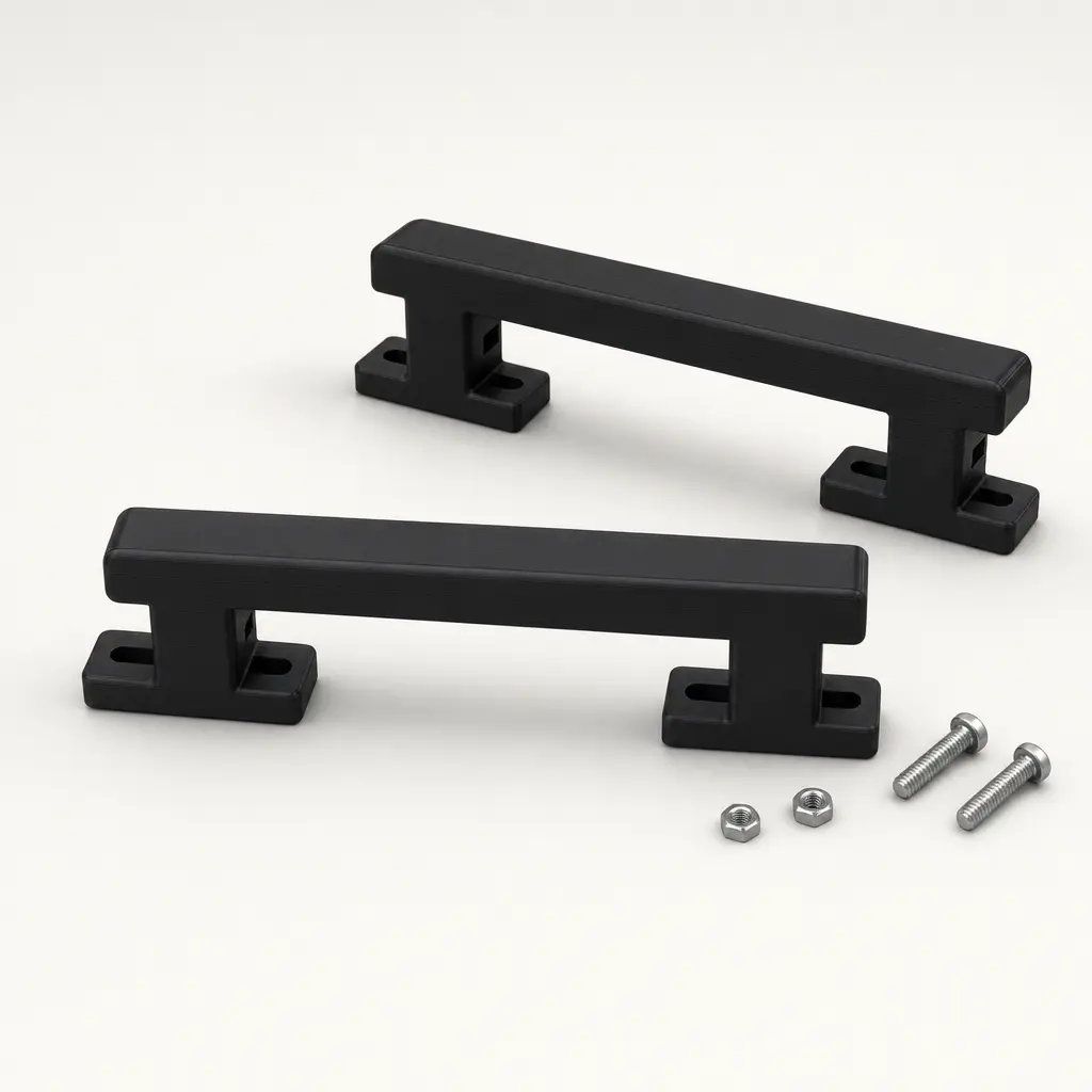 Foto del producto Jaladeras de barra para cajón ajustables de 96 a 128 mm (par)