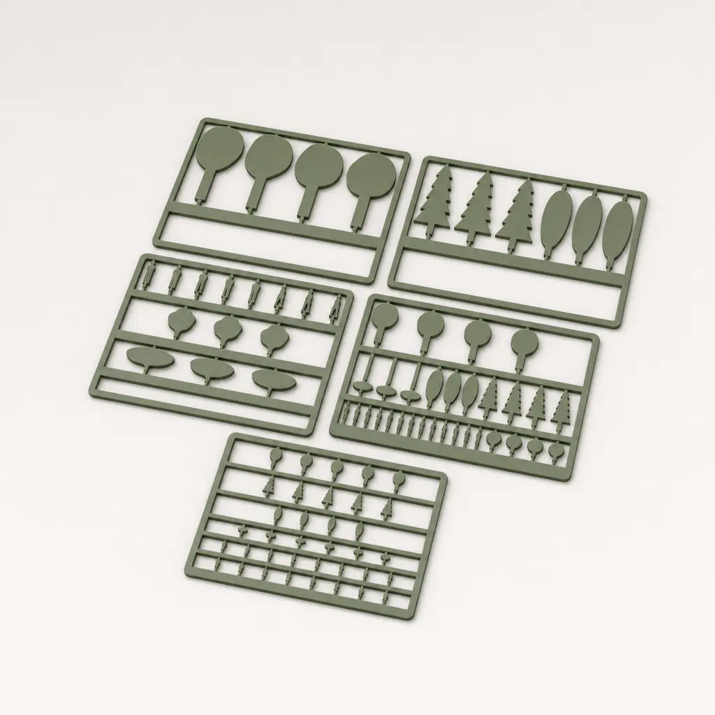 Foto del producto Kit de vegetación y figuras para maquetas arquitectónicas