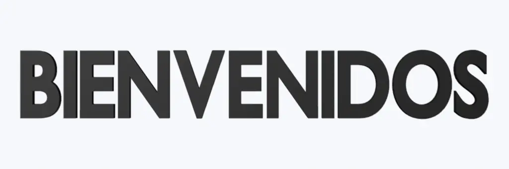 Pieza: Letras Bienvenidos