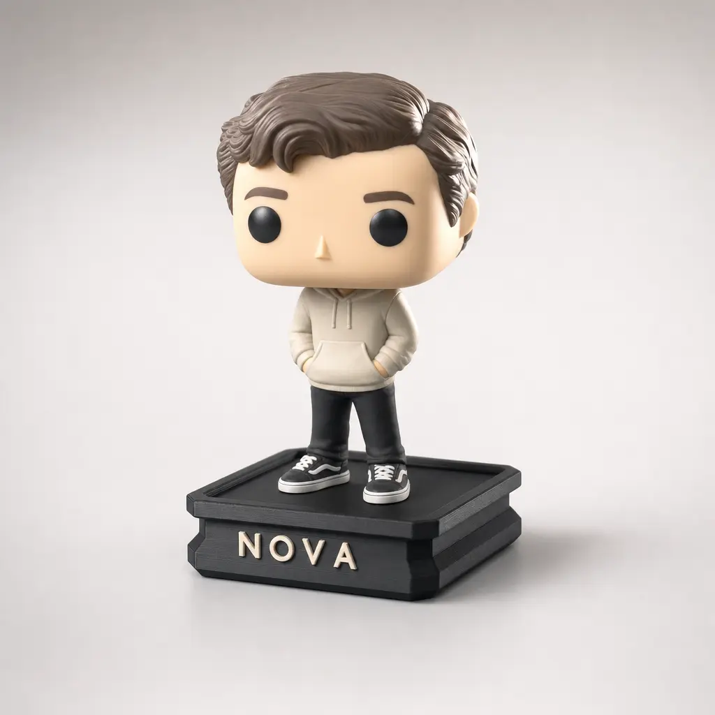 Foto del producto Peana personalizada con nombre para figura coleccionable