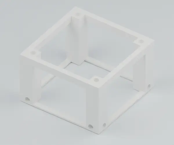 Pieza: Soporte cuadrado de 60 mm