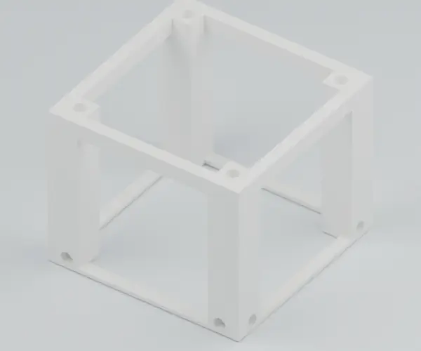 Pieza: Soporte cuadrado de 80 mm