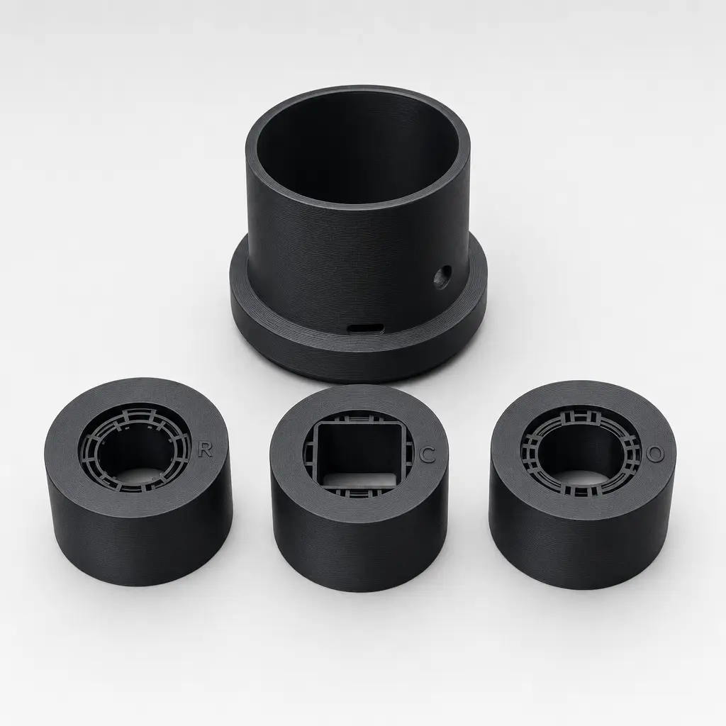 Foto del producto Regatón universal para patas de silla y mesa con 3 adaptadores