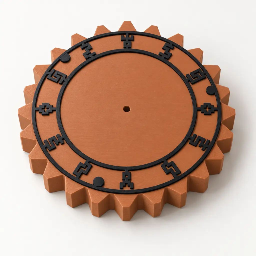 Foto del producto Kit de carátula para reloj Sol Azteca de 28 cm